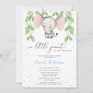 Invitación a Baby Shower para Elefantes de Verdor
