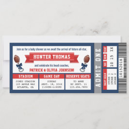 Invitación a Baby Shower para entradas deportivas,
