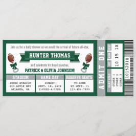 Invitación a Baby Shower para entradas deportivas,