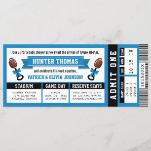 Invitación a Baby Shower para entradas deportivas,