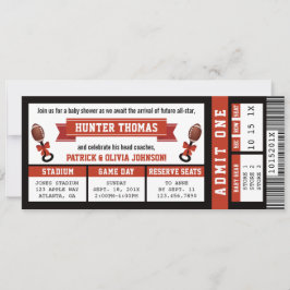 Invitación a Baby Shower para entradas deportivas,