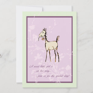 Invitación a Baby Shower para equino