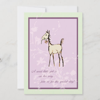 Invitación a Baby Shower para equino