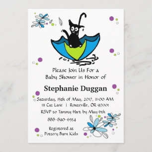 Invitación a Baby Shower para gatitos