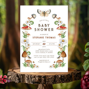 Invitación a Baby Shower para hongos acuáticos   W