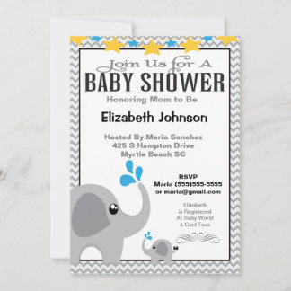 Invitación a Baby Shower para madres neutrales y b