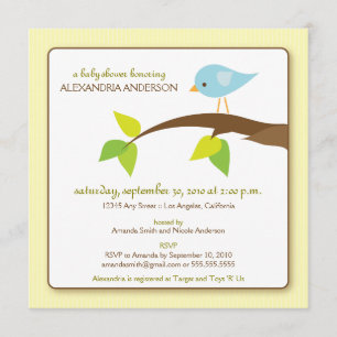 Invitación a Baby Shower para Personalizado de tui