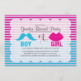 Invitación a Baby Shower para revelar género