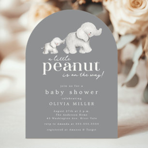 Invitación a Baby Shower para un pequeño elefante