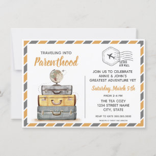 Invitación a Baby Shower para viajar sin diferenci