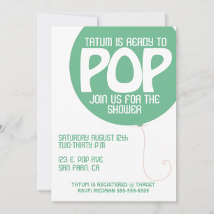 Invitación a Baby Shower POP