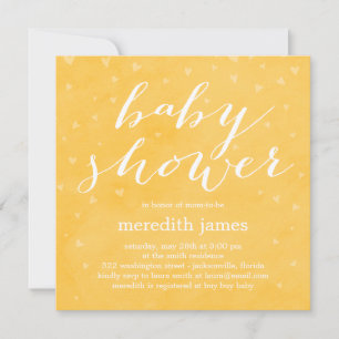 Invitación a Baby Shower por amor a las acuarelas