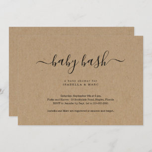 Invitación a Baby Shower por Baby Bash