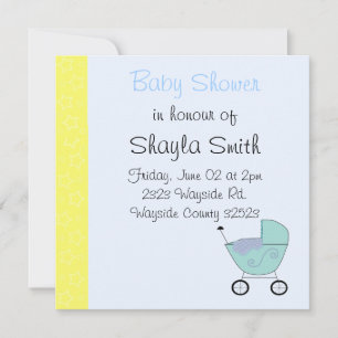 Invitación a Baby Shower por Baby Buggy