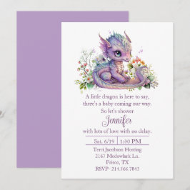 Invitación a Baby Shower por Baby Dragon