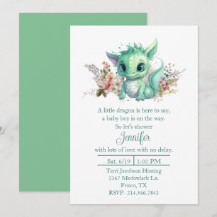 Invitación a Baby Shower por Baby Dragon