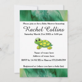 Invitación a Baby Shower por Baby Tortoise