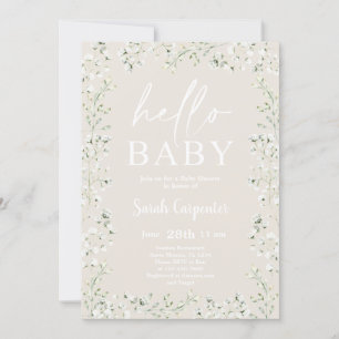 Invitación a Baby Shower por el aliento del bebé