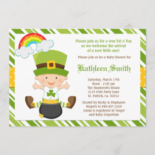 Invitación a Baby Shower por el Día de los Patroci