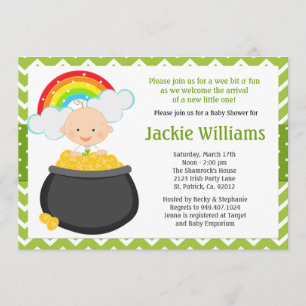 Invitación a Baby Shower por el Día de los Patroci
