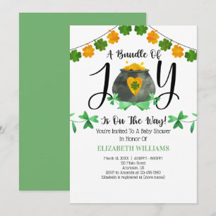Invitación a Baby Shower por el Día de San Patrici