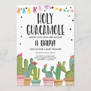 Invitación a Baby Shower por Holy Guacamole Fiesta