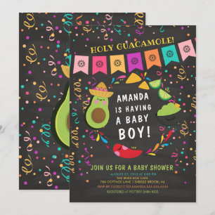 Invitación a Baby Shower por Holy Guacamole Fiesta