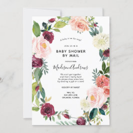Invitación a Baby Shower por Mail Spring Floral