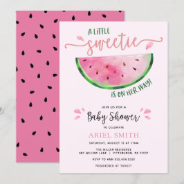 Invitación a Baby Shower por sandía