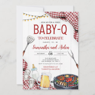 Invitación a Baby Shower Red Baby-Q