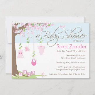 Invitación a Baby Shower - Ropa de bebé