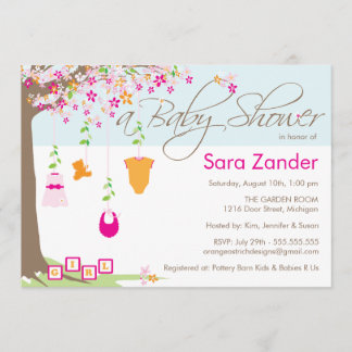 Invitación a Baby Shower - Ropa de bebé
