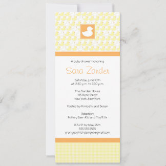Invitación a Baby Shower - Rubber Ducky