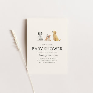 Invitación a Baby Shower sobre el tema de la pipa