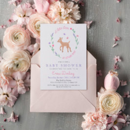 Invitación a Baby Shower sobre el tema de Oh Deer