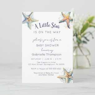 Invitación a Baby Shower STARFISH