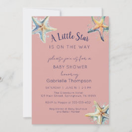 Invitación a Baby Shower STARFISH