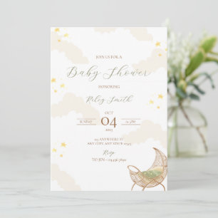 Invitación a Baby Shower Starry Night