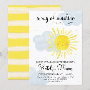 Invitación a Baby Shower Sunshine Género neutral