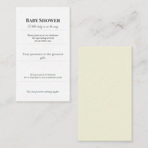 Invitación a Baby Shower Tarjeta elegante para s