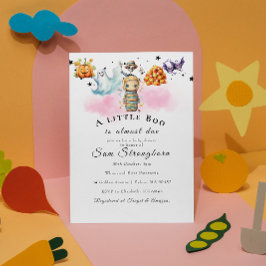 Invitación a Baby Shower temática de Halloween con
