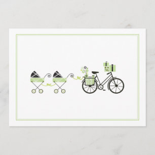 Invitación a Baby Shower - Transporte para bicicle