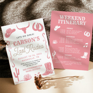 Invitación a Bachelorette de la última chica de ro