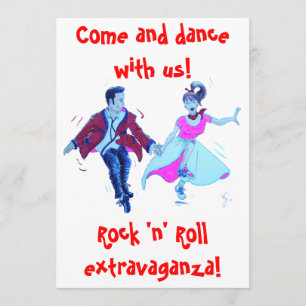 invitación a bailar rock and roll