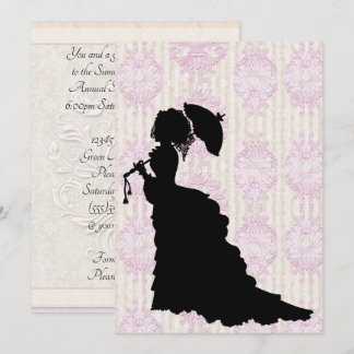 Invitación a Ball victoriana de Silhouette Debutan