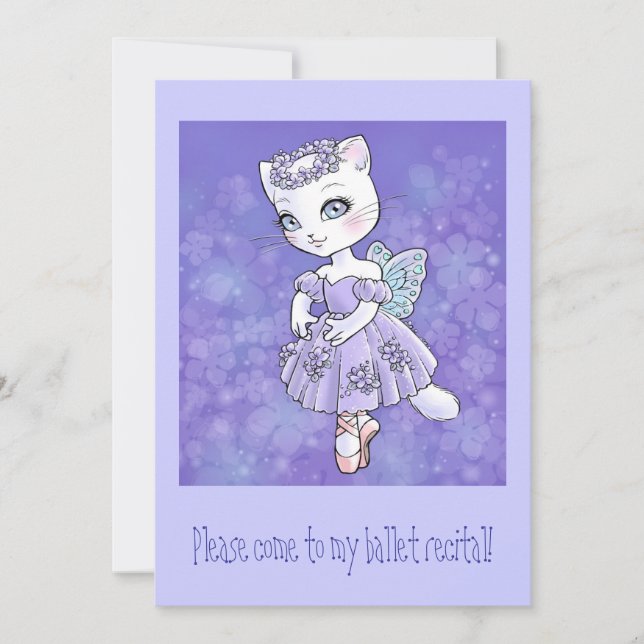 Invitación a Ballerina Kitty (Anverso)
