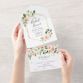 Invitación a bañador de oro Rubor Gold Bridal All