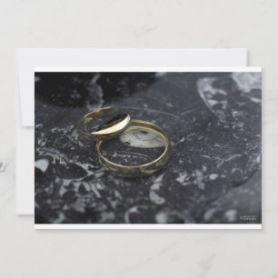 Invitación a banda de Boda dorado amarillo