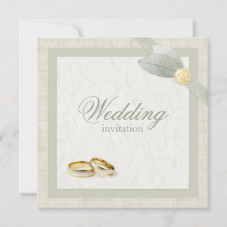 Invitación a bandas de Boda de colores blandos