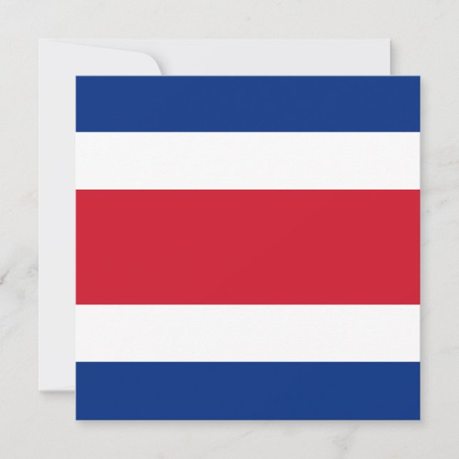 Invitación a bandera de Costa Rica (Anverso)